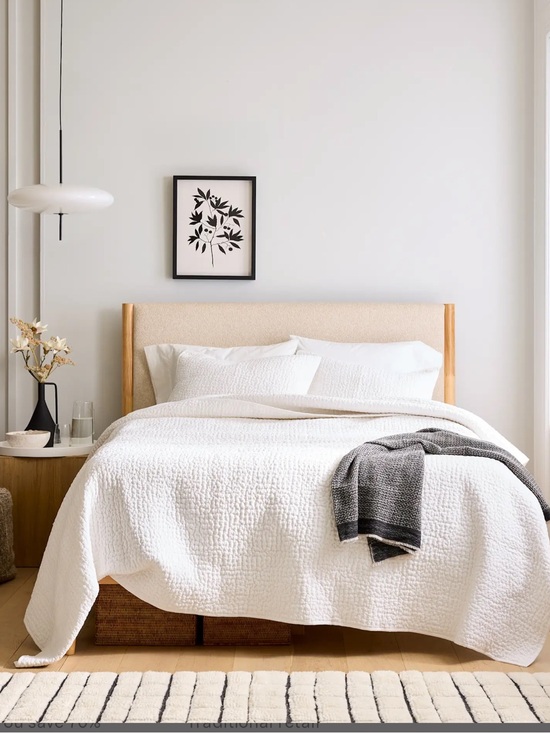 Quince Other - NWT Quince White Organic Cotton Hand Stitched Quilt and Sham Set!